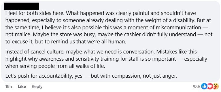 Screenshots from Facebook of comments on the viral Starbucks Festival Mall post